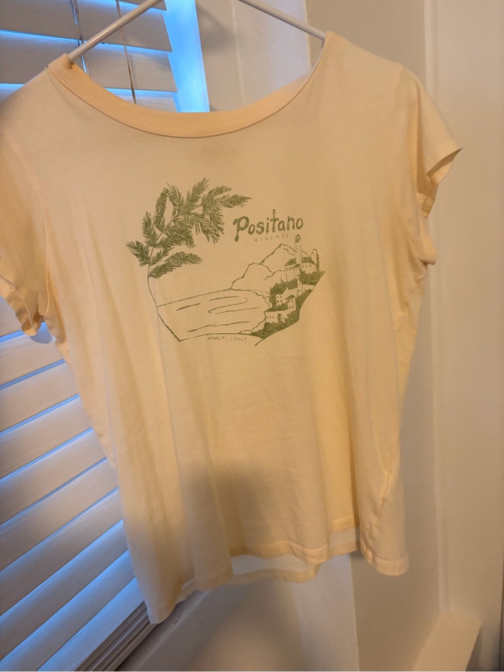 Madewell Positano Graphic Tee in Pale Yellow/cream